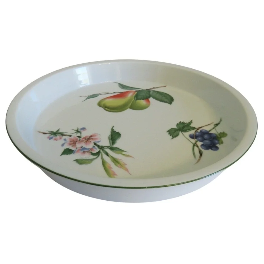 Savoir Vivre‎ Ultra Ceramic Bake & Serve Pie Plate Dish Harvest Delight YA048